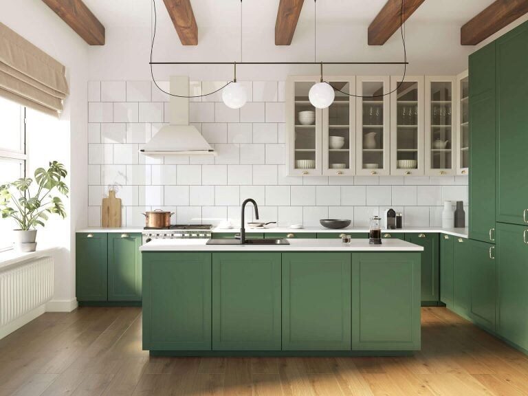 Bespoke colour kitchen by UKB